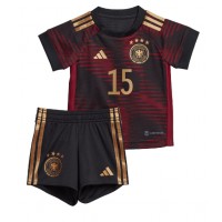 Tyskland Niklas Sule #15 Bortatröja Barn VM 2022 Kortärmad (+ Korta byxor)